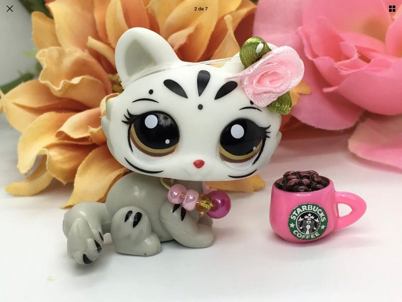 Littlest Pet Shop Cute Kitty LPS Crouching Tiger Cat 3585 | Etsy