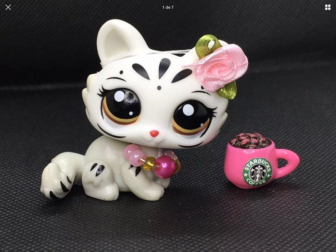 Littlest Pet Shop Cute Kitty LPS Crouching Tiger Cat 3585 Etsy