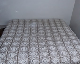 Off White Bedspread Etsy