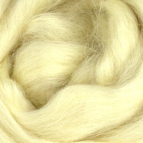 LINCOLN Wool TOP. WHITE. British Breed. 100% Undyed natural Wool Tops. Roving. wet/needle felting.  Spinning. Craft