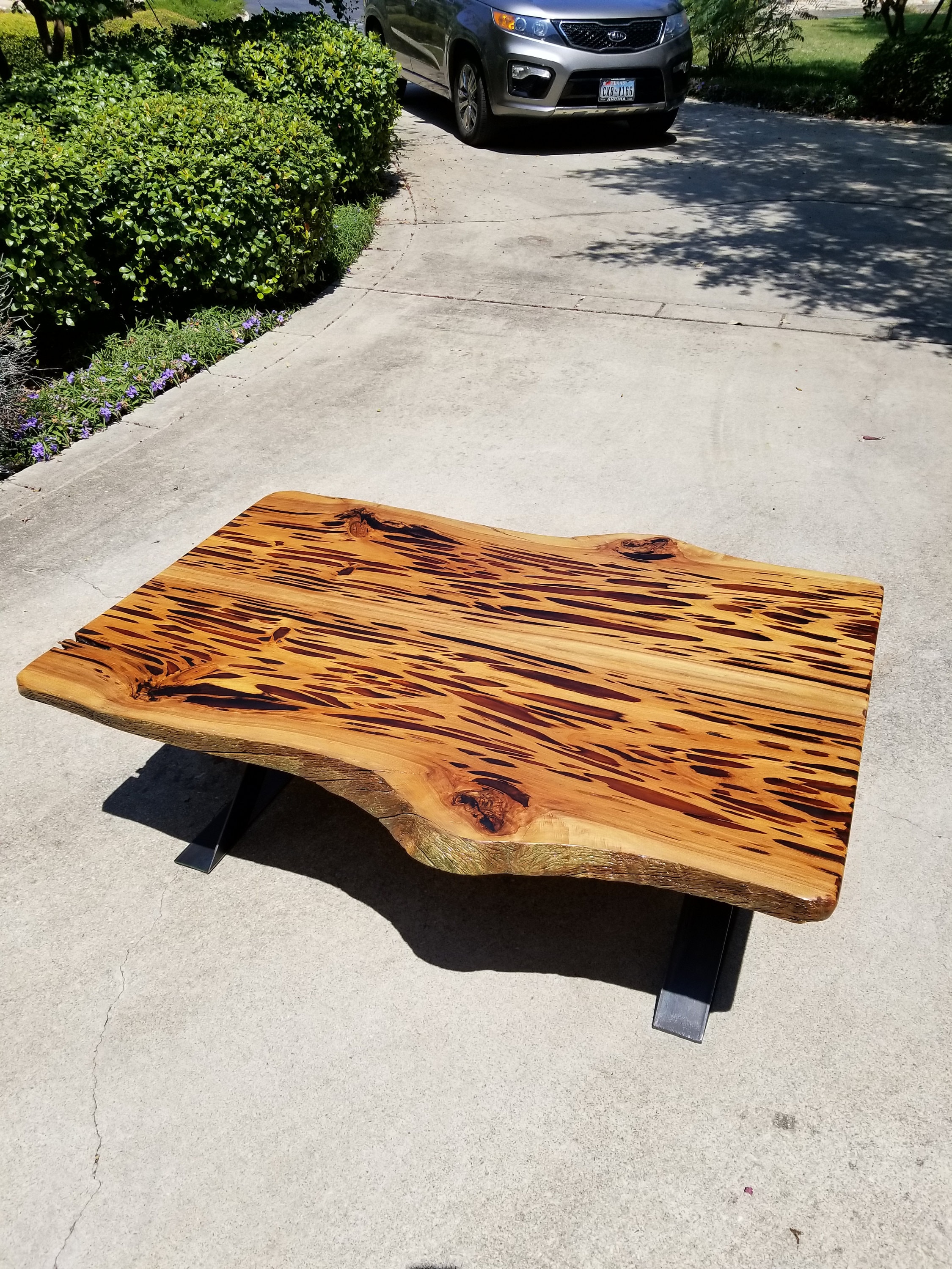 Live Edge Pecky Cypress Coffee Table Etsy