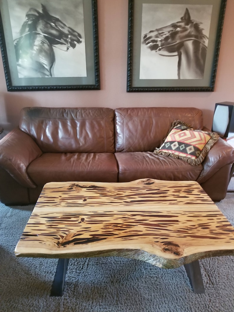 Live Edge Pecky Cypress Coffee Table Etsy