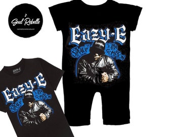 Hip Hop Music & Band TShirt Romper for baby and toddler| UPCYCLED, Handmade Band Music baby bodysuits, Baby Shower gift, one of a kind gifts