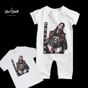 RnB Pop Music and Band T-Shirt Romper for baby and toddler | UPCYCLED Band Music Tees, Baby Music Tees, Baby Shower gift, Handmade bodysuits