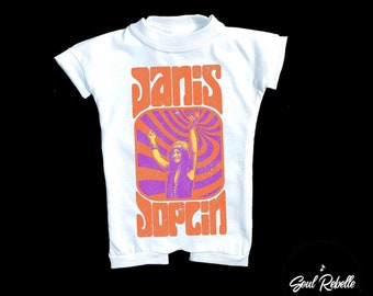 Retro Rock Band and Music T-shirt Romper for Baby | UPCYCLED Band Music Tees, Baby Band Music Tees, Baby Shower gift, Handmade baby bodysuit