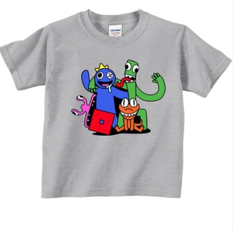Kids Rainbow Friends Roblox Tees, Roblox Graphic Tees for Kids, Rainbow