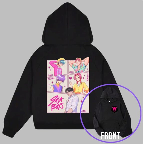 Générique K.Pop Demons Hunters Sweat à Capuche Zippé Pour Filles, Mode