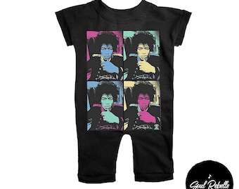 Punk Rock Music and Band Tshirt Baby Romper| UPCYCLED Band Music Tees, Baby Band Music Tees, Baby Shower gift, Handmade bodysuits for baby