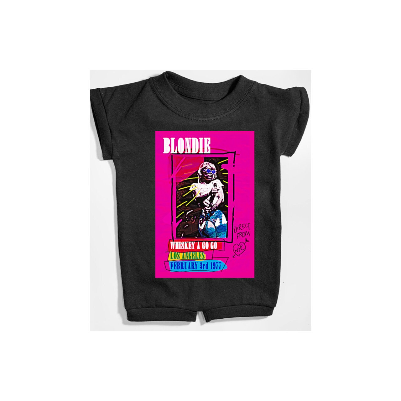 Buy Blondie, Pop, Music Band Romper, Baby Onesie, Toddler Romper, Baby Band Tee, Baby Music
