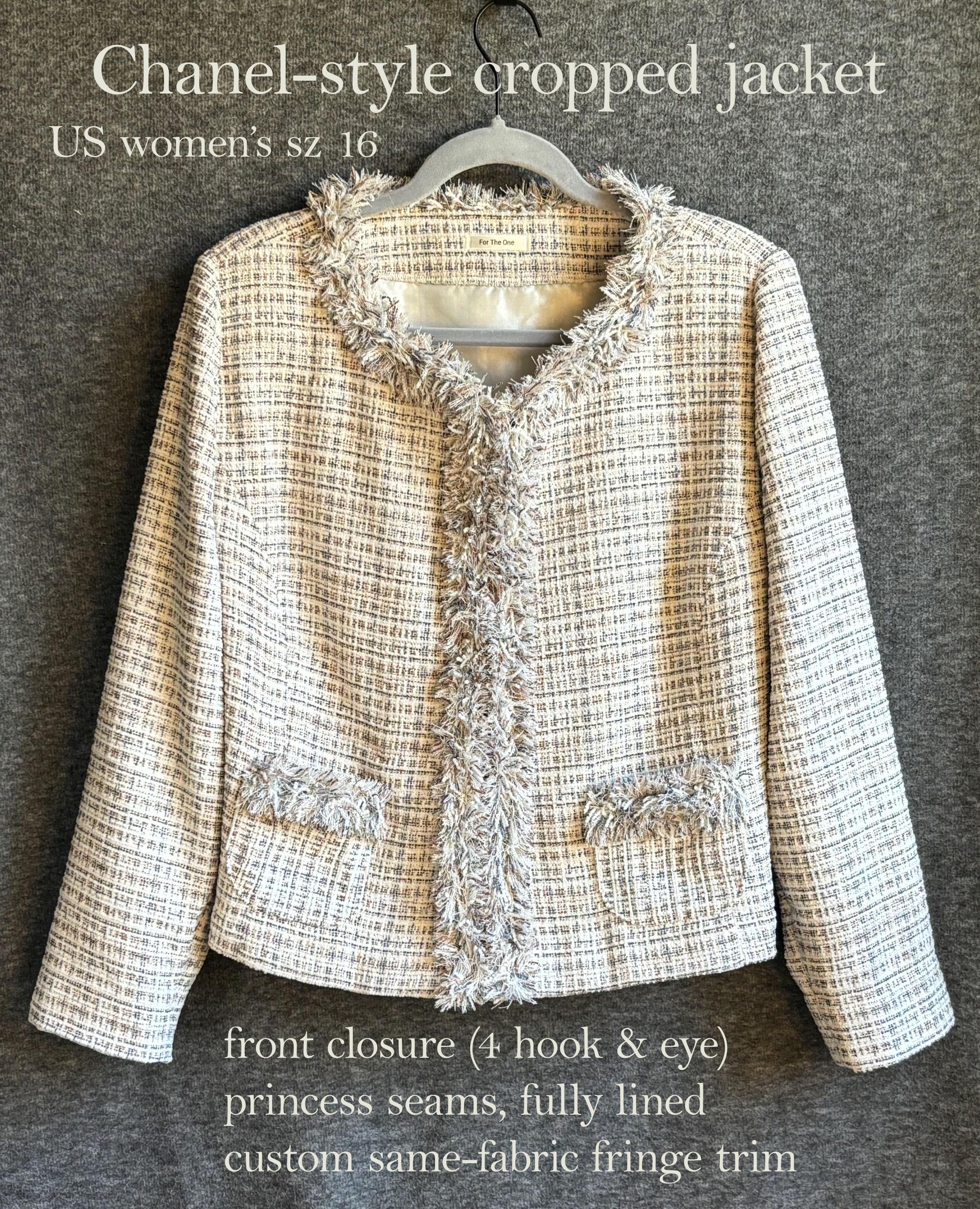 Cream Chanel Jacket Etsy