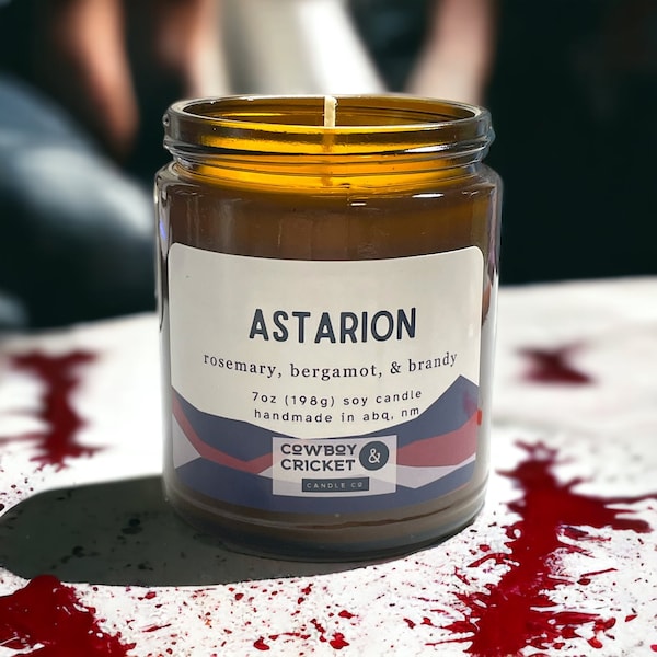 Astarion Soy Candles and Melts - Rosemary, Bergamot, & Brandy - Dungeon Adventure Inspired