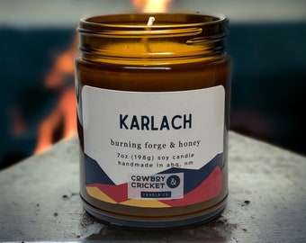 Karlach Soy Candles and Melts - Burning Forge & Honey - Dungeon Adventure Inspired