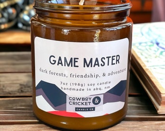 Game Master Soy Candles and Melts - Dark Forests, Friendship, & Adventure