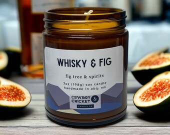 Whisky & Fig Soy Candles and Melts - Fig Tree and Spirits
