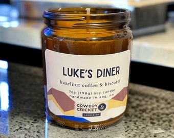 Luke's Diner Soy Candles and Melts - Hazelnut Coffee & Biscotti - Mom and Daughter Inspired