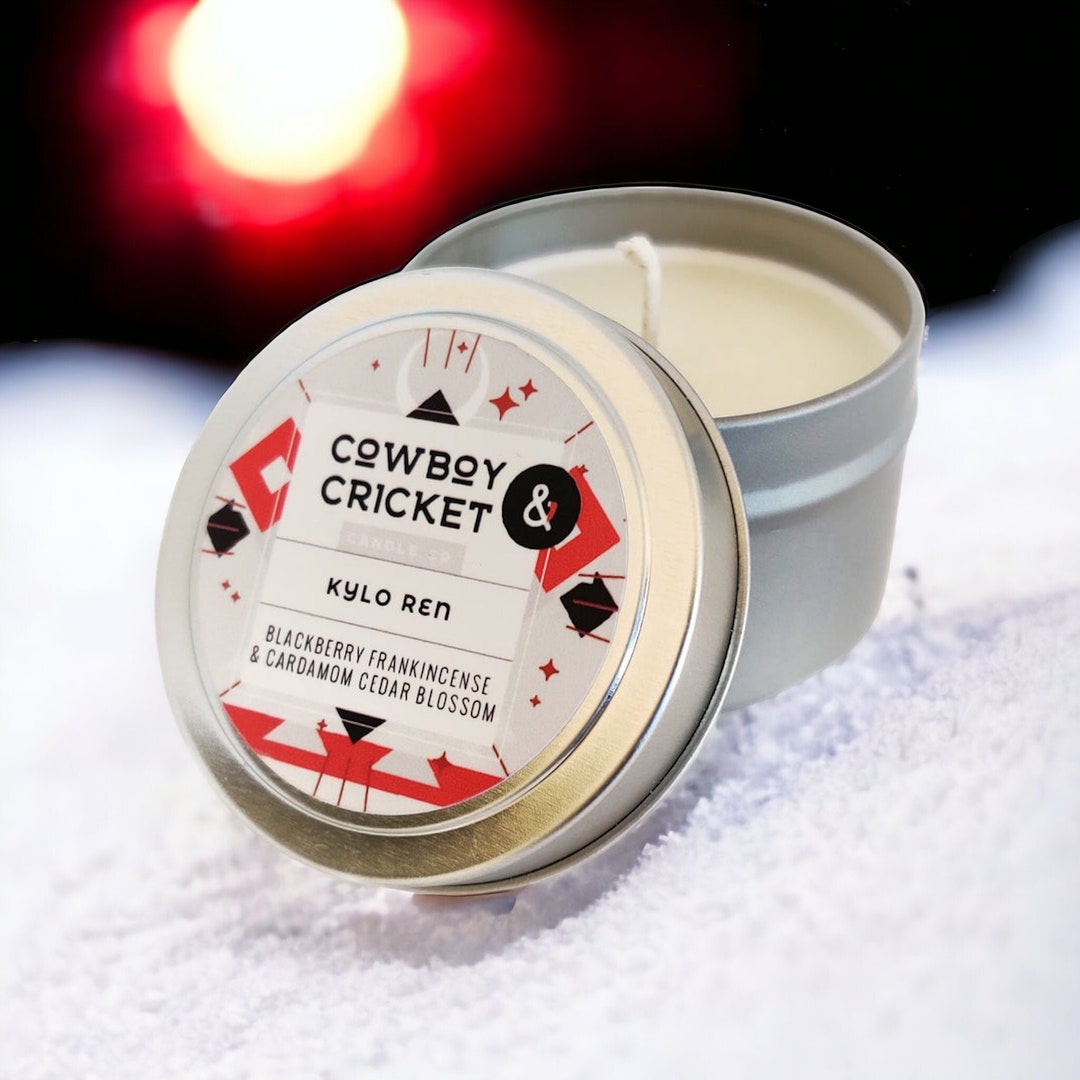 Kylo Ren Candle 4oz Blackberry Frankincense & Cardamom Etsy