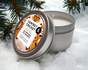 No Return No Reason Soy Candles and Melts - Fresh Fall Air, Pine, Oakmoss, & Vanilla - Yellowjackets Inspired