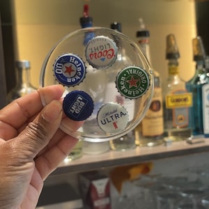 Set of 4 bottle cap coasters