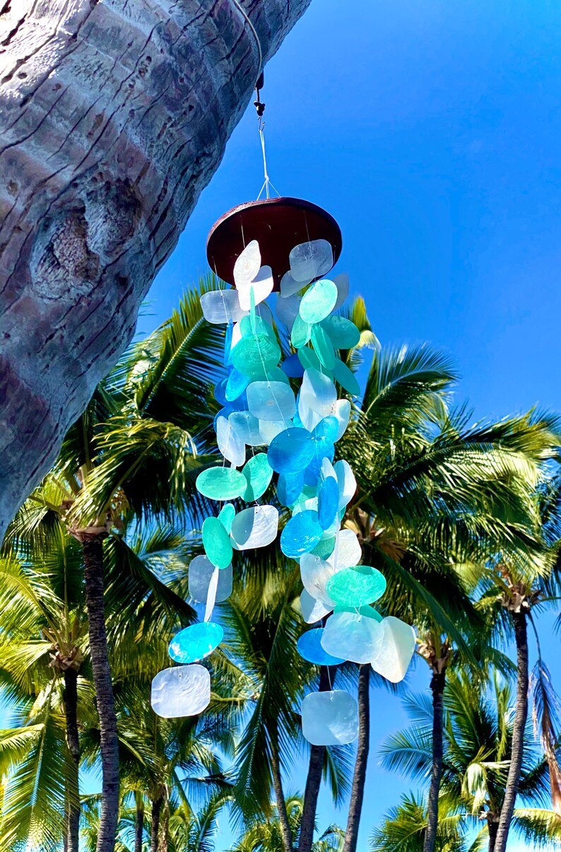 NEW Capiz Shell Wind Chime Ocean Hawaiian Beach House Decor. Etsy