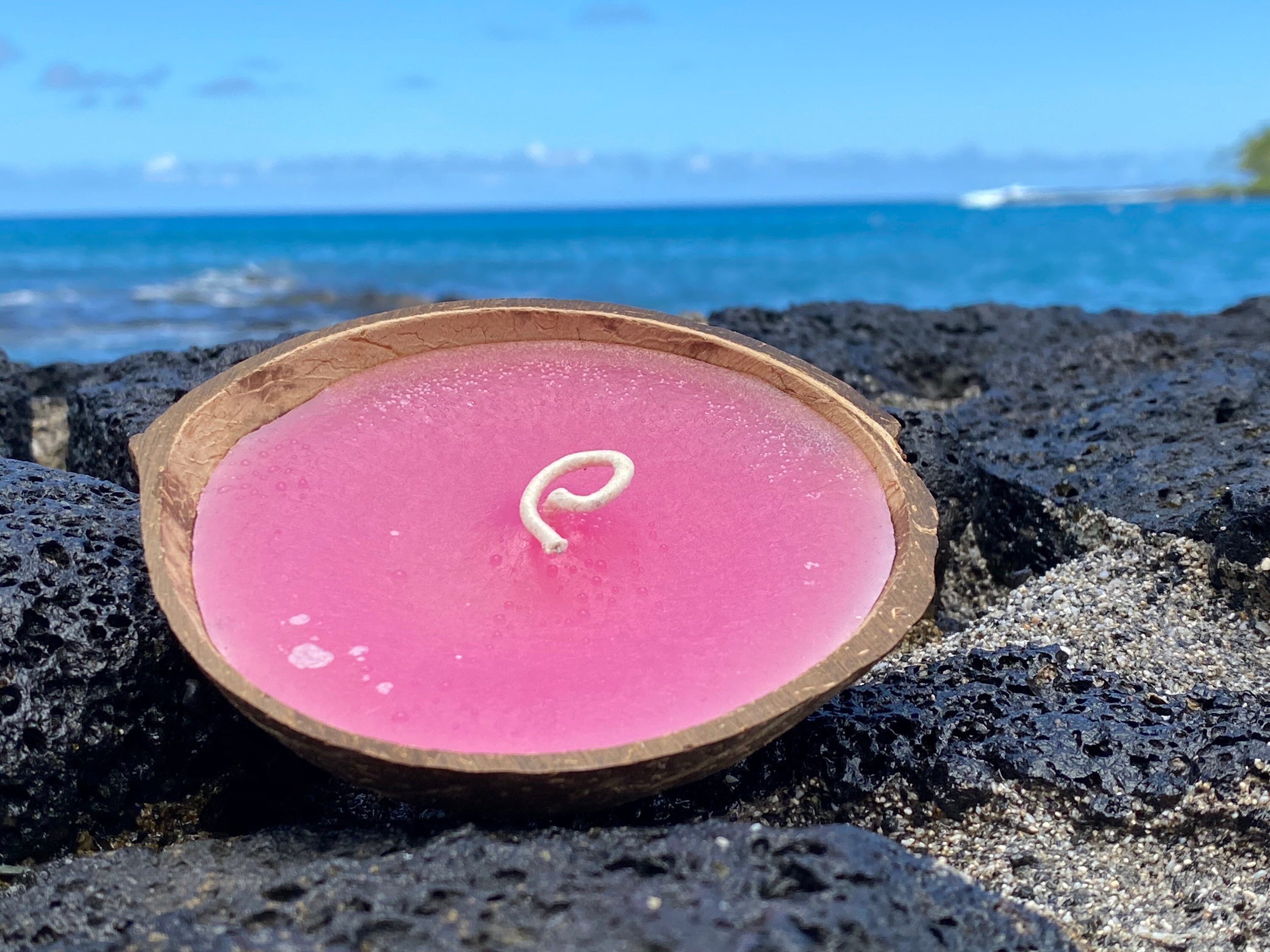 Coconut Shell Floater Candle 100 Natural Organic Coconut Candles Island Gift Floating. Made in