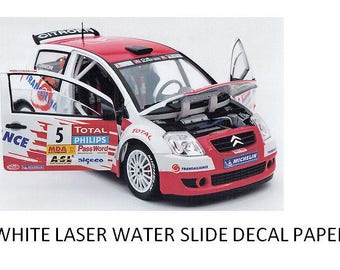 White Laser Water Slide Decal Paper - A4 Transfer Paper