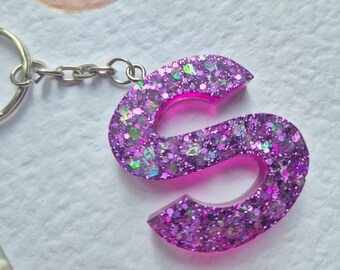 Ready to Ship Initial Keyring S, T, U - Alphabet Keyring - Personalised Keyring - Initial Keychain - Alphabet Keychain