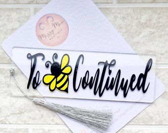 Bumblebee Bookmark , Handmade Bookmark , Custom Made Bookmark , Teachers Bookmark , Teachers Gift ,  Kids Bookmark , Stocking Filler