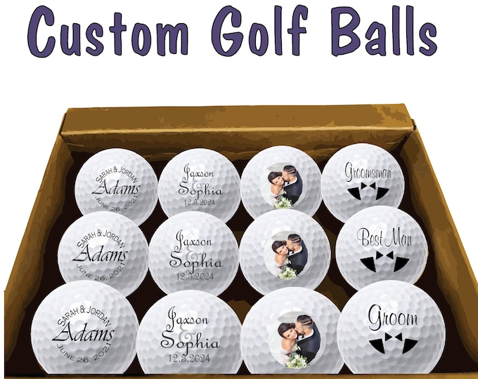 Personalized Golf Ball | Custom Golf Balls | Set of 12