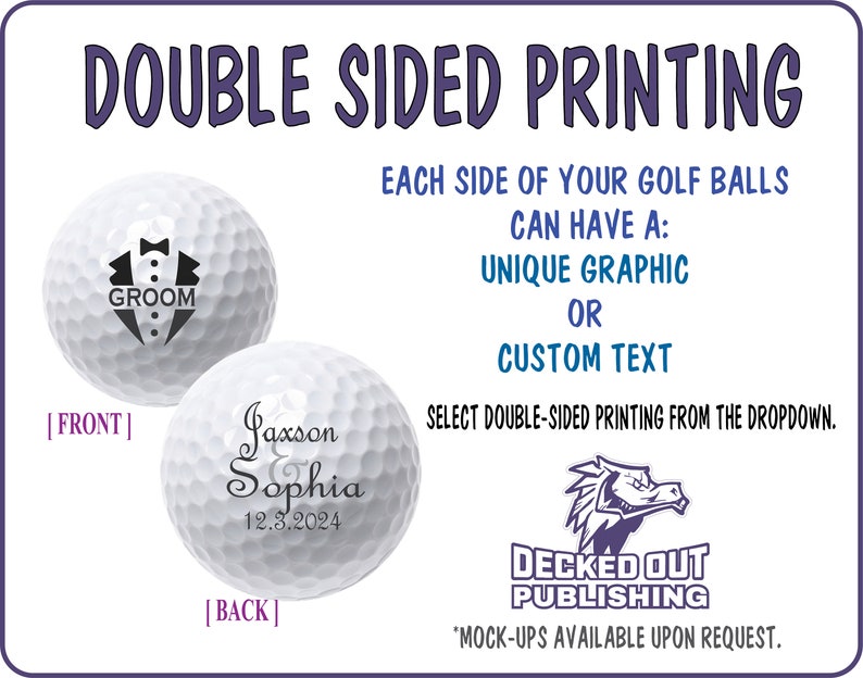 Custom Golf Balls Gift Wedding Engagement Groomsmen Dad Father Best Man image 3