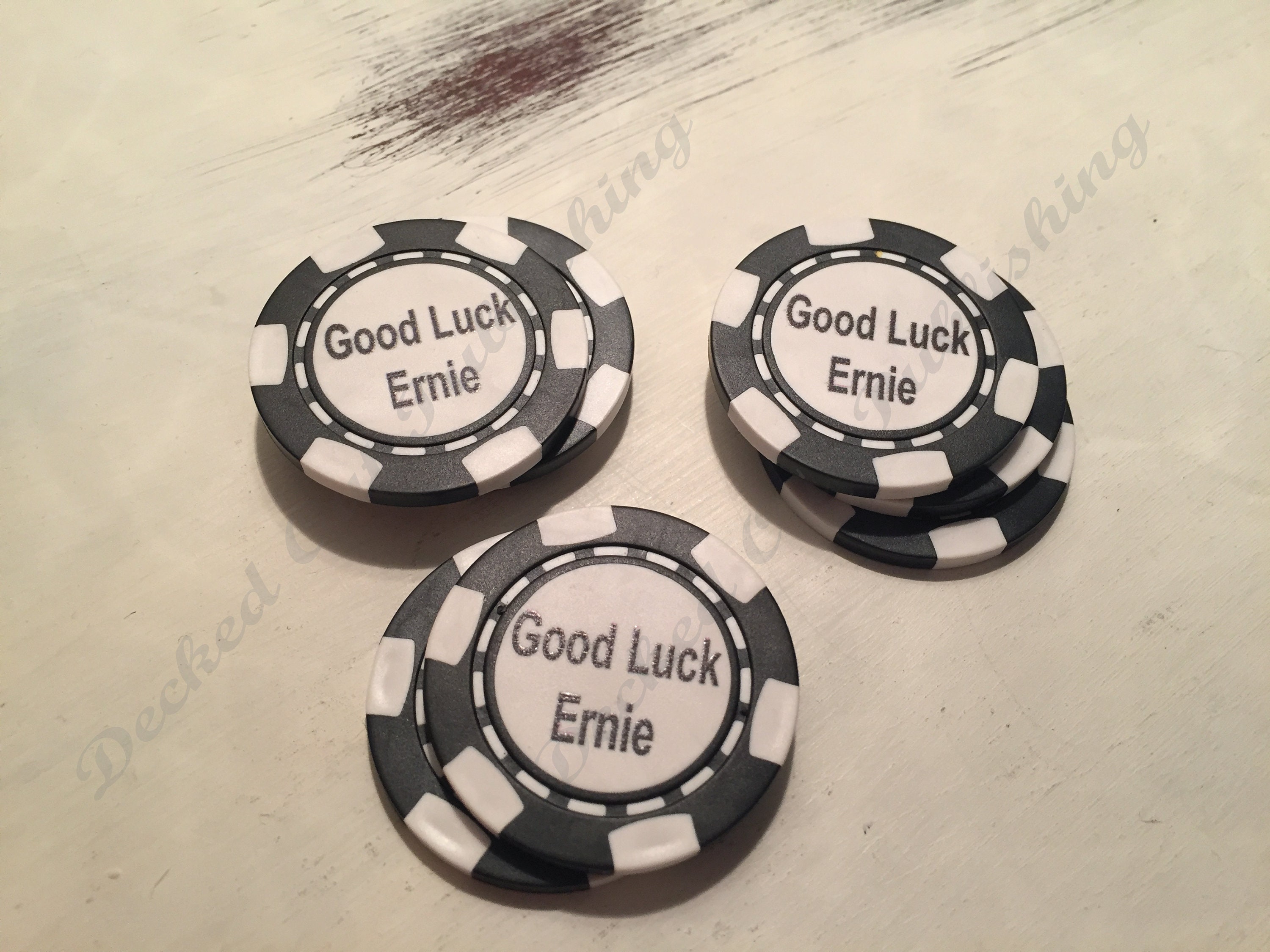Personalized Poker Chips Your Image or Text Gift Wedding Etsy