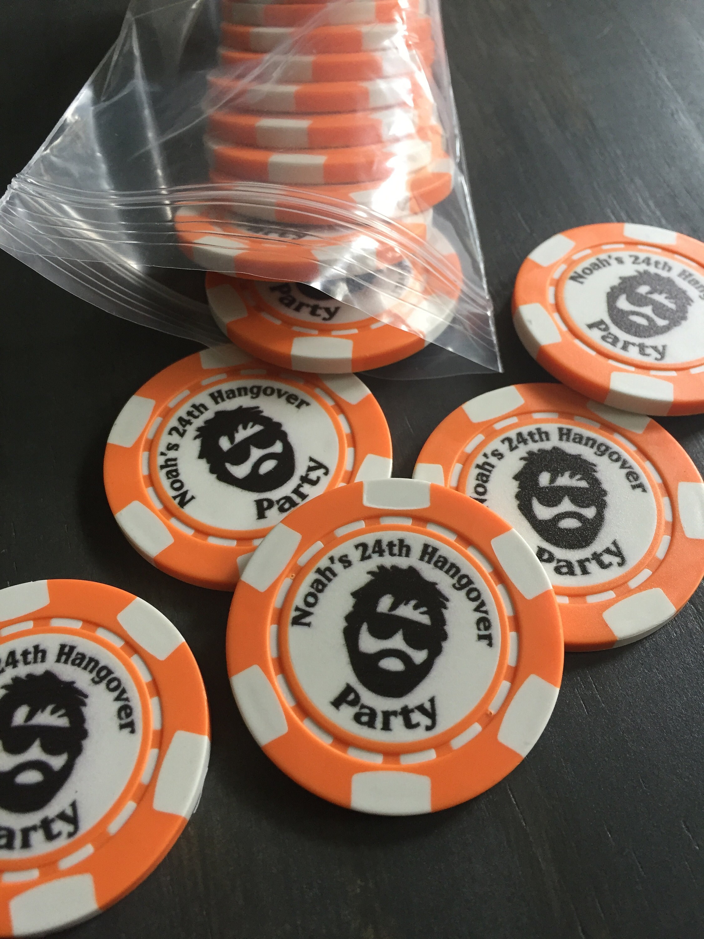 Personalized Poker Chips Your Image or Text Gift Wedding Etsy