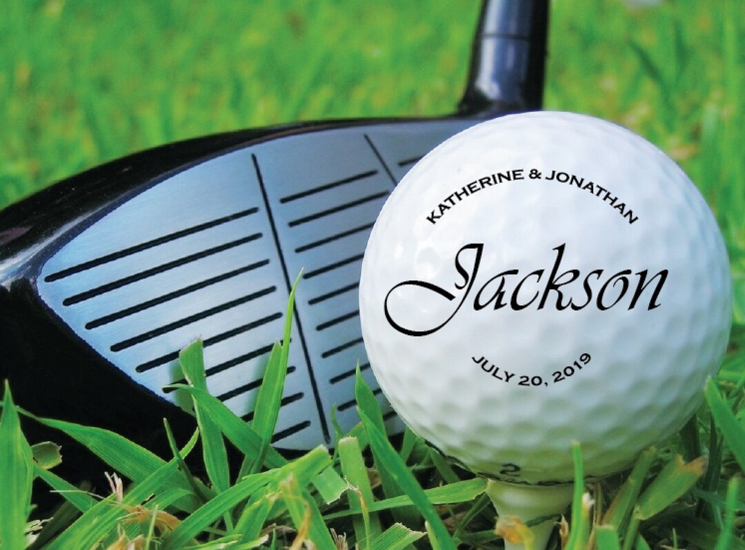 Personalized Golf Ball for Your Gift Wedding Engagement Etsy