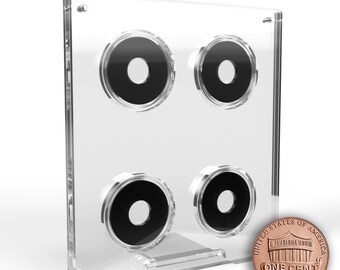 US Cent Acrylic 4 Coin Display Case Holder
