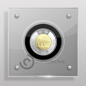 Canadian 2 Dollar Perspex/acrylic Coin Display Case