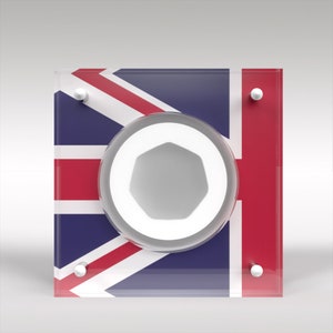 Royal Mint 50p Coin Perspex Capsule Display Case Union Jack