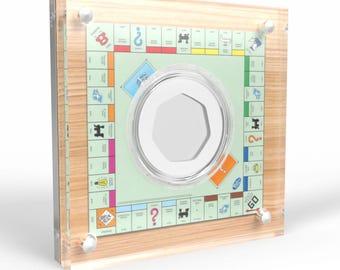 Ninety Years of MONOPOLY 50p Coin Display Acrylic Holder