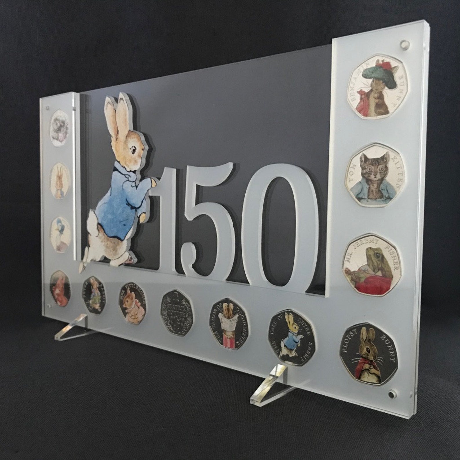 Peter Rabbit Beatrix Potter Collection 50p Perspex Coin Etsy