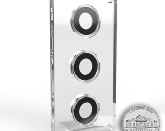 US Nickel Acrylic 3 Coin Display Case Holder