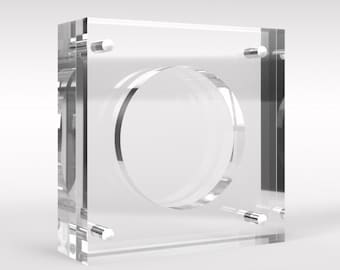 2 inch x 6mm Coin Acrylic Coin Display Case Holder