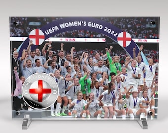 Lioness Euro 2022 Winners Commemorative Coin and Display