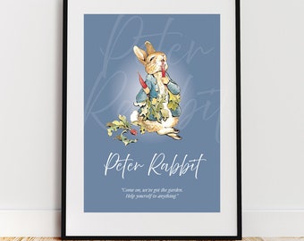 Peter Rabbit Wall Art Print Poster per cornice A4