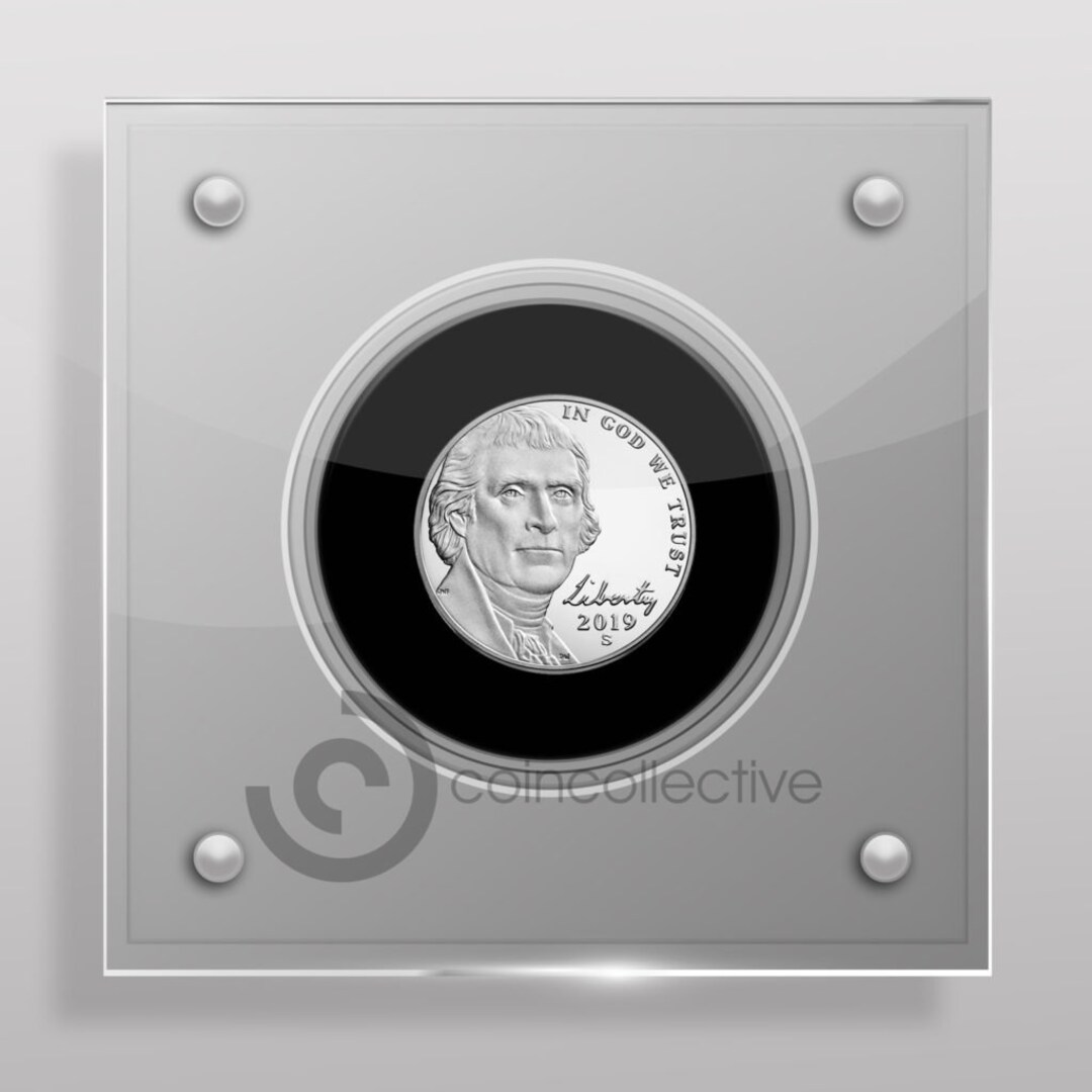 Us Nickel Perspex/acrylic Coin Display Case Etsy Canada