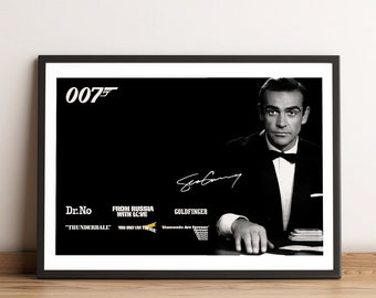 ショーン・コネリー直筆サイン入りジェームズ・ボンド写真：007