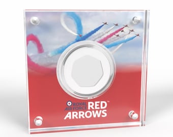 Red Arrows Acrylic Coin Display Holder