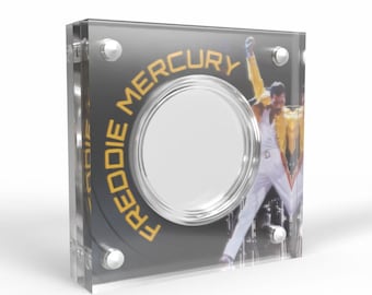 Freddie Mercury Music Legends Acrylic Coin Display Case Holder