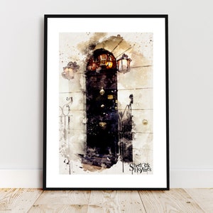 Sherlock Holmes 221b Baker Street Watercolour Wall Art Print Poster