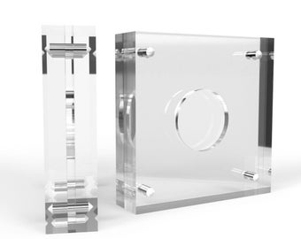 Two Pound Acrylic Coin Display Case Holder