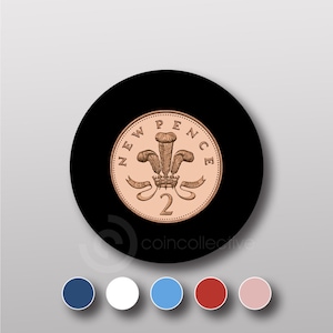 2p Coin Foam Inserts - 40mm X 10 Pack