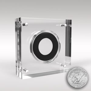 Amerikaanse dollar acryl munt vitrinehouder