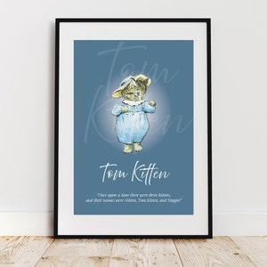 Tom Kitten Wall Art Print Poster For A4 Frame